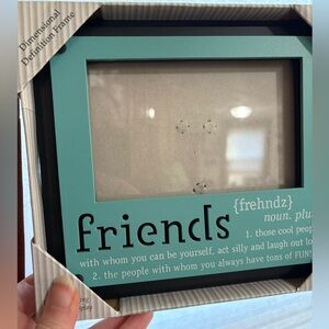 New View Teal black friends frame 4x6 photo nwt